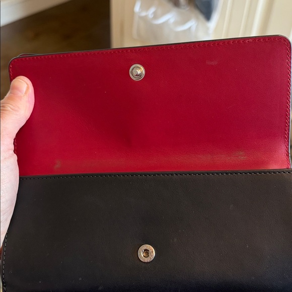 Furla Three-Tone Red, Black, and White Wallet - Picture 9 of 11